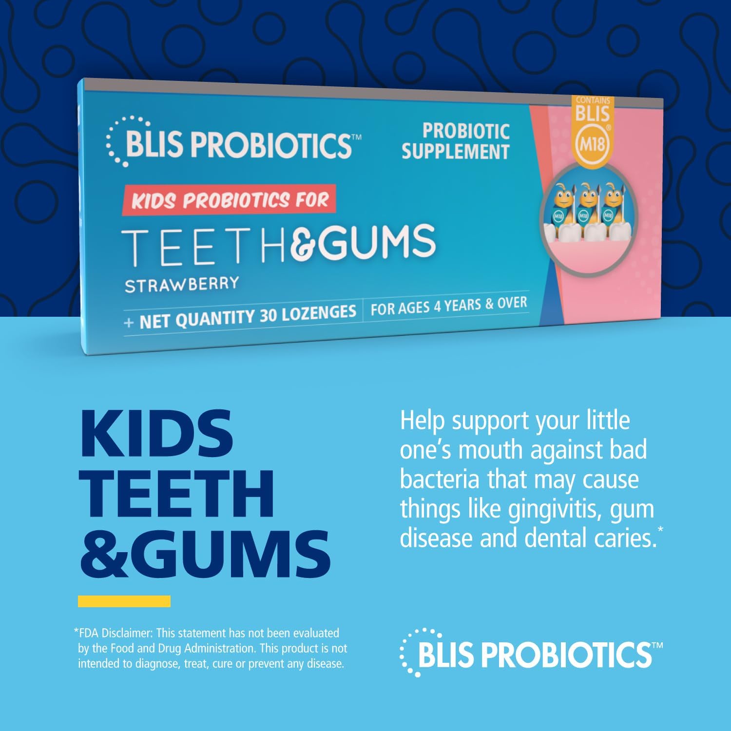 Teeth & Gums Kids probiotics with BLIS M18® | Dental Health Probiotic
