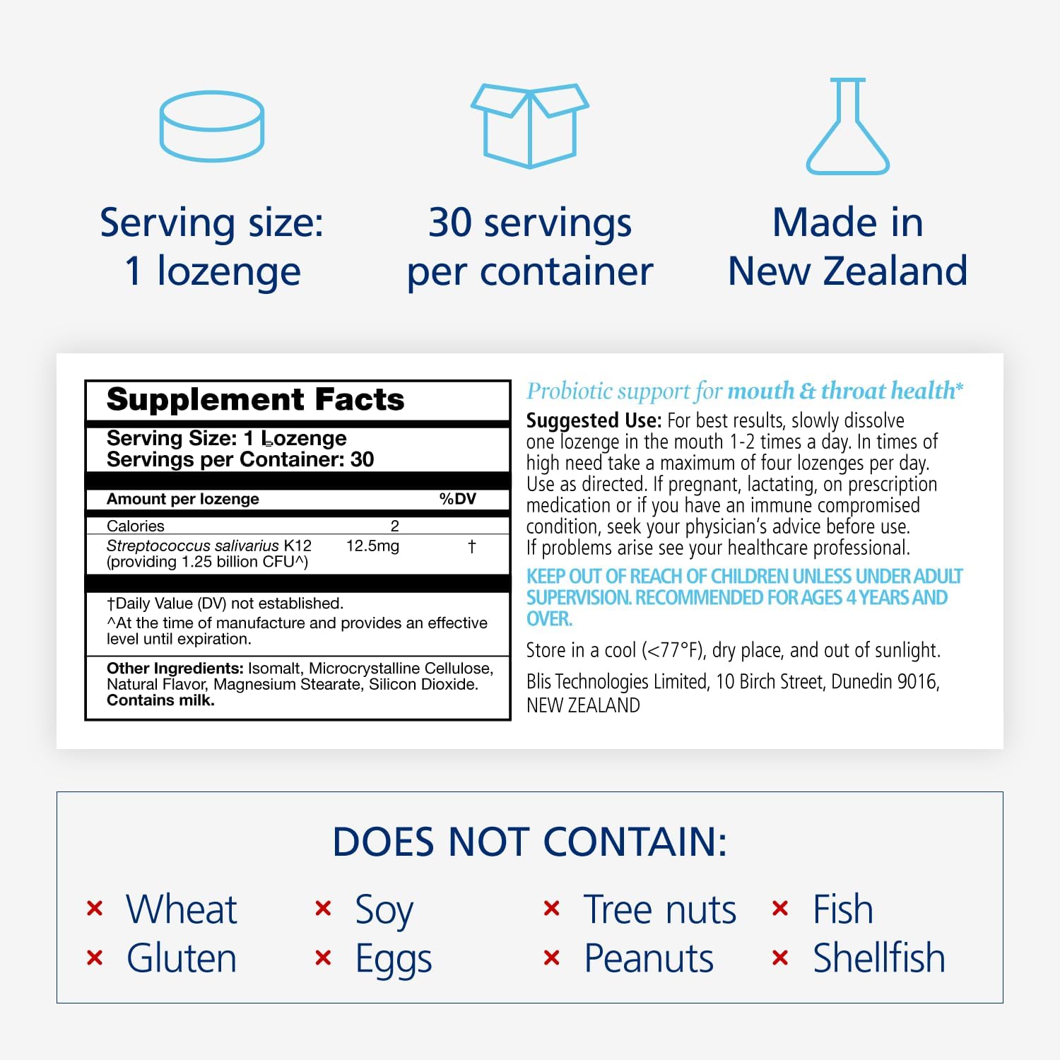 Kids ThroatHealth with BLIS K12® | Strawberry Flavour