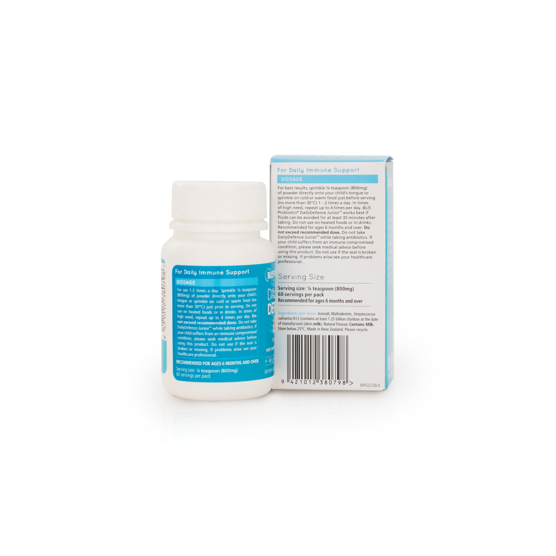 DailyDefence Junior™ with BLIS K12® | Vanilla Flavour