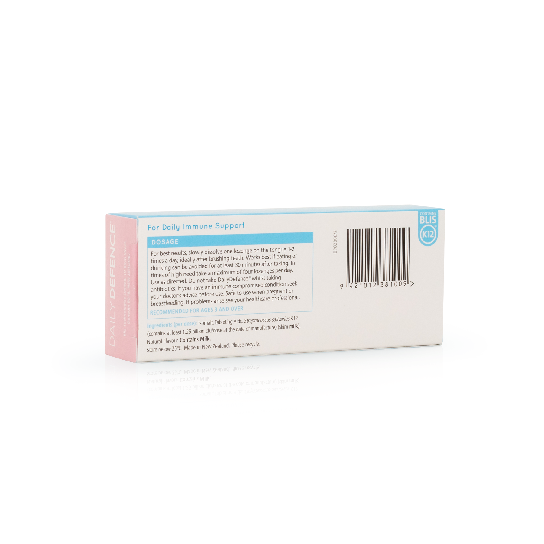 DailyDefence® with BLIS K12® | Strawberry Flavour