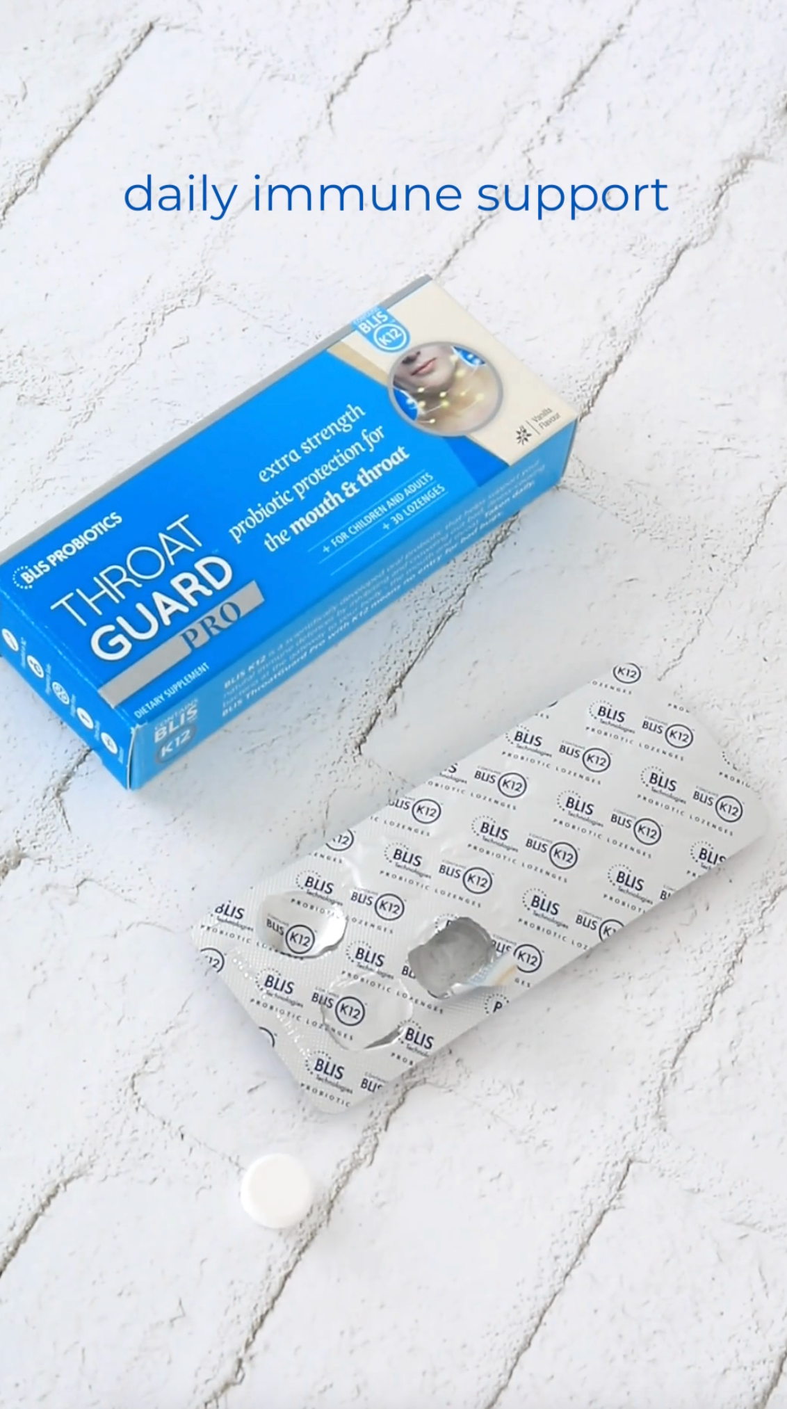 An image of Blis Throat Guard Probiotics