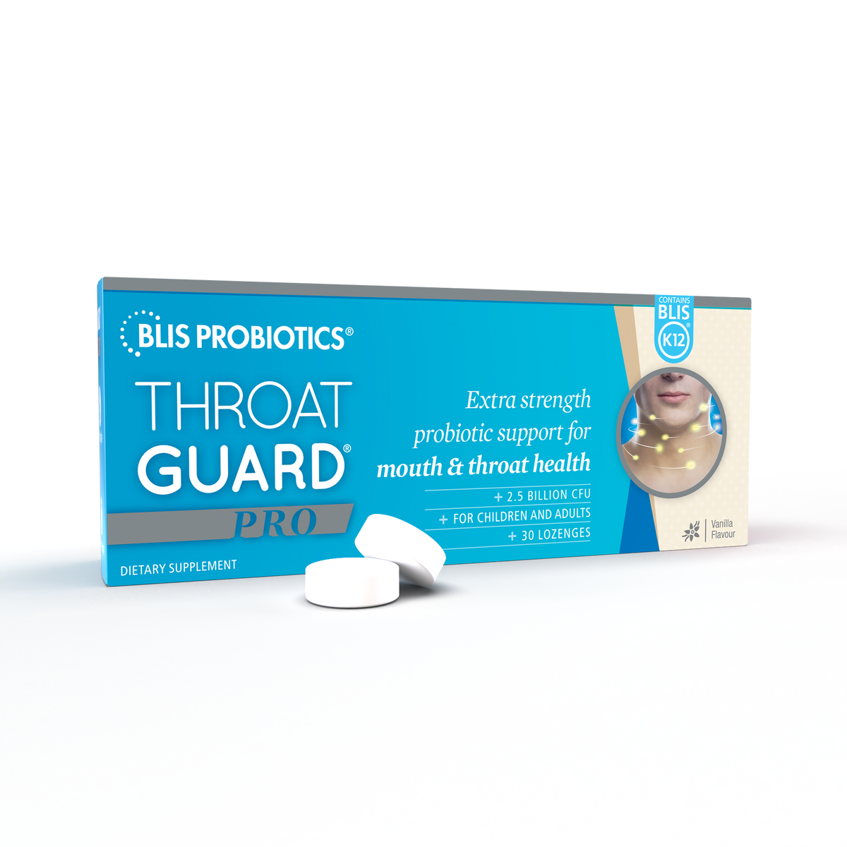 ThroatGuard® PRO with BLIS K12® | High-Strength Throat Probiotic