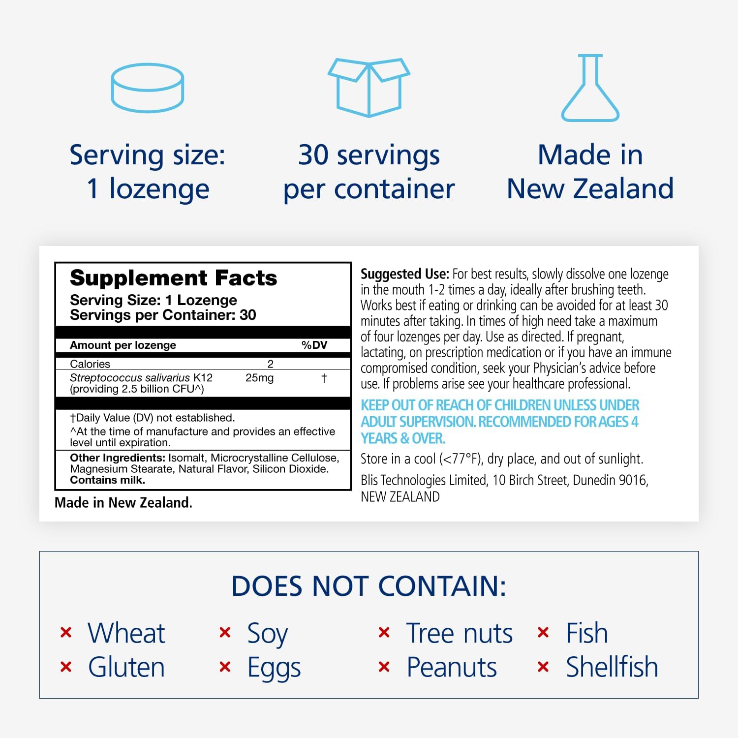 ThroatHealth with BLIS K12® | High-Strength Throat Probiotic