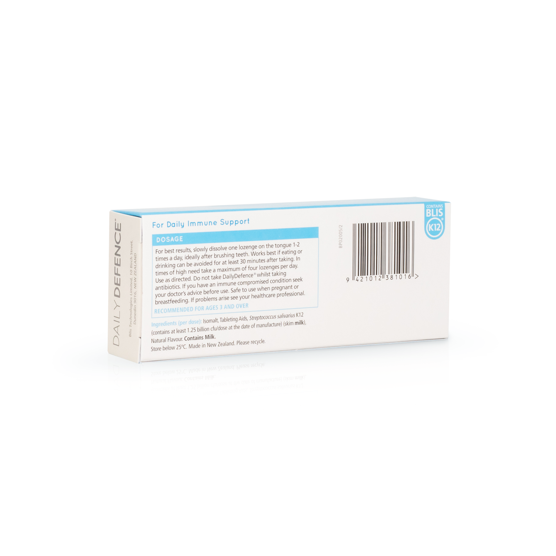 DailyDefence® with BLIS K12® | Vanilla Flavour