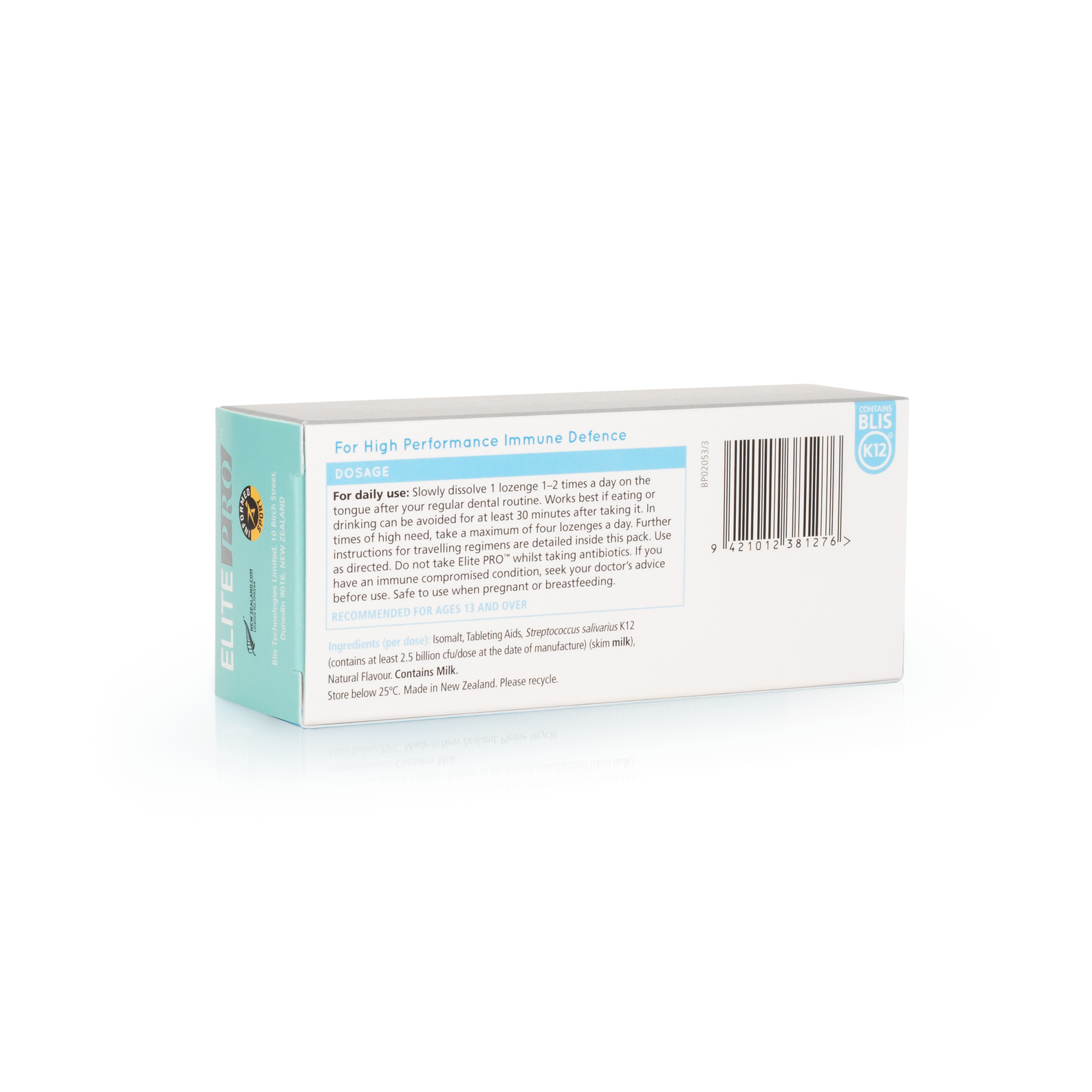ElitePRO™ with BLIS K12® | THIRD PARTY TESTED FOR WADA BANNED SUBSTANCES