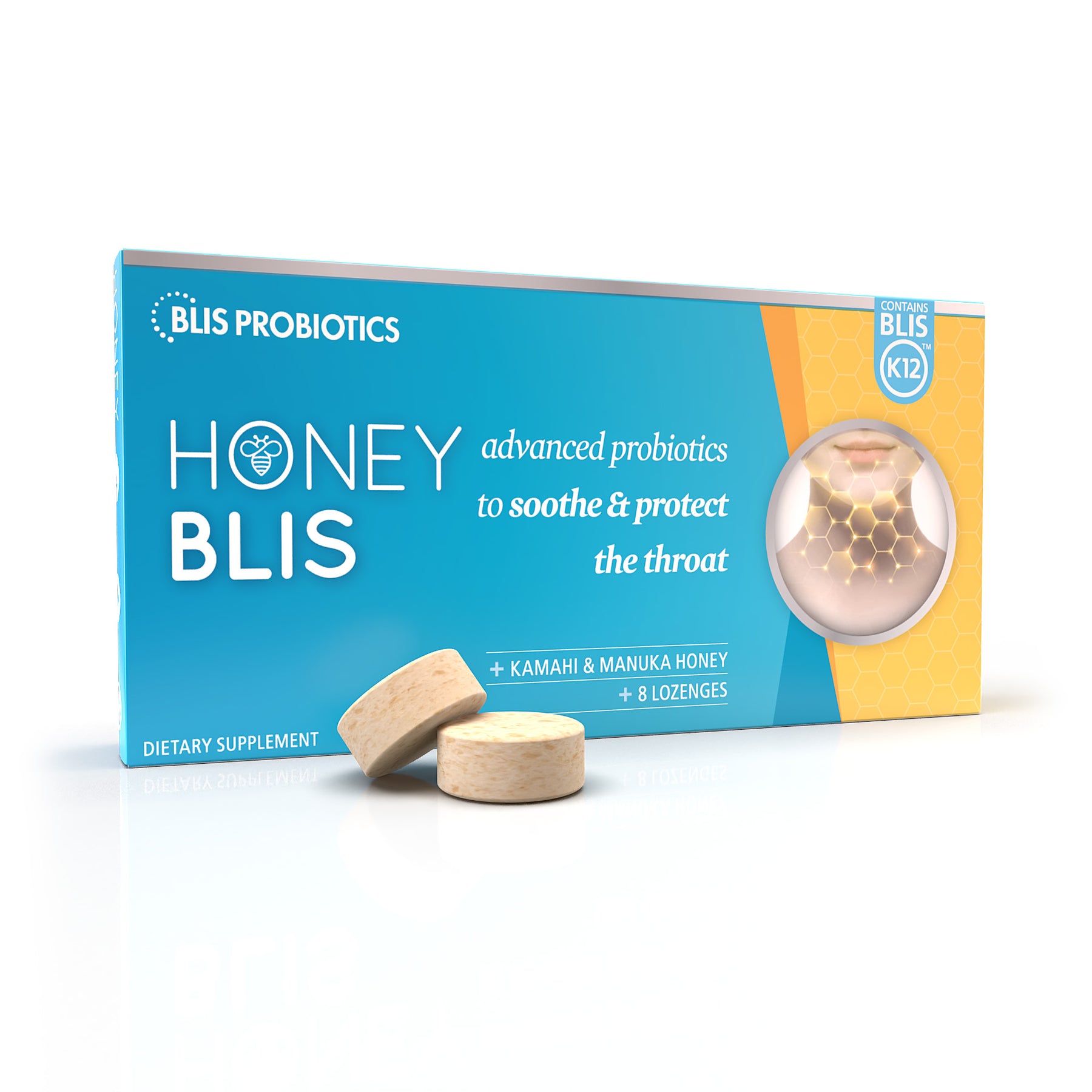 HoneyBlis with BLIS K12™ | Soothing Throat Lozenges