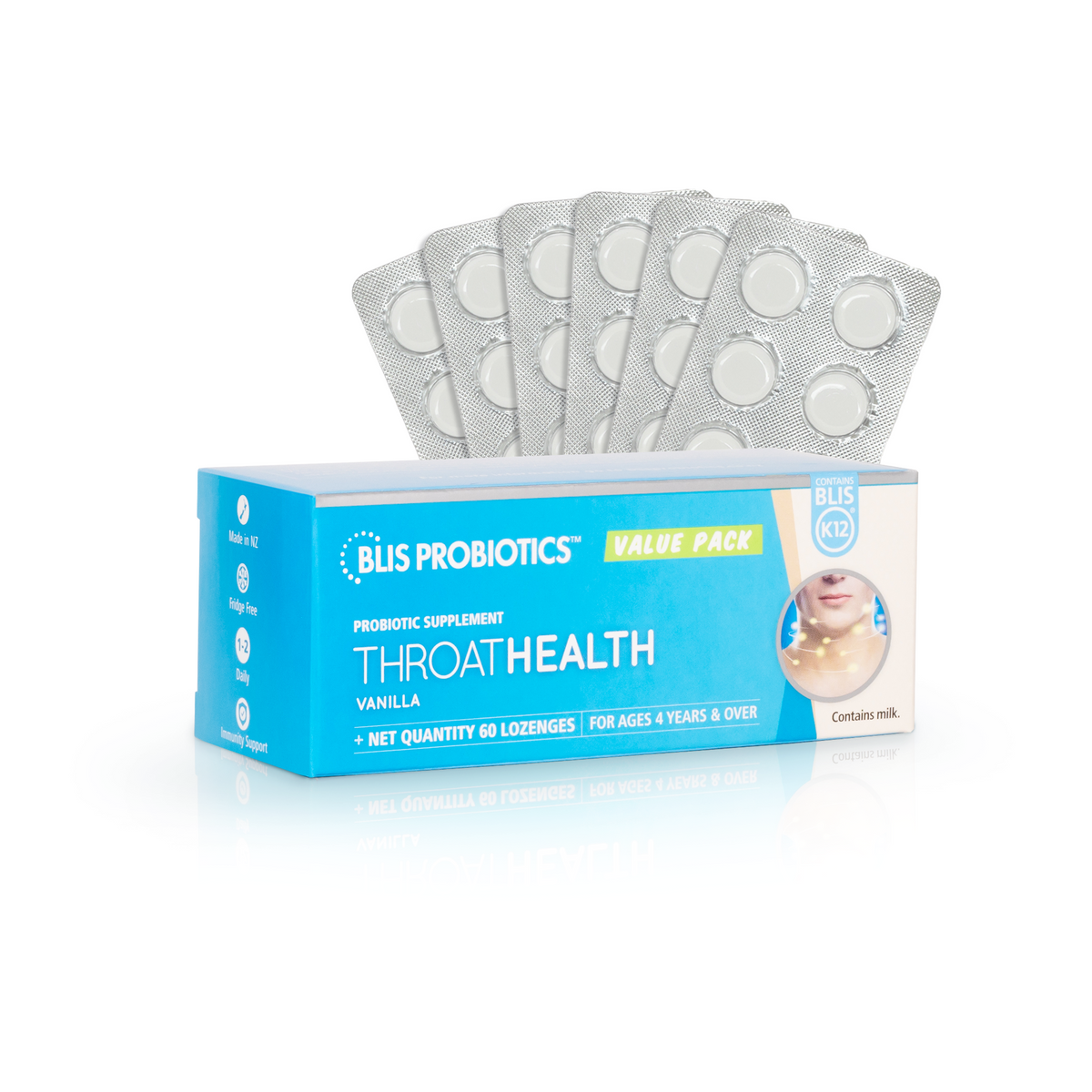 ThroatHealth with BLIS K12® | High-Strength Throat Probiotic