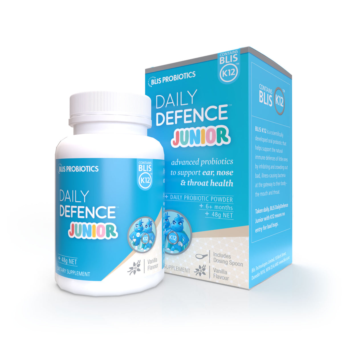 Daily Defence Junior Vanilla Flavour - advanced probiotics to support ear, nose and throat health